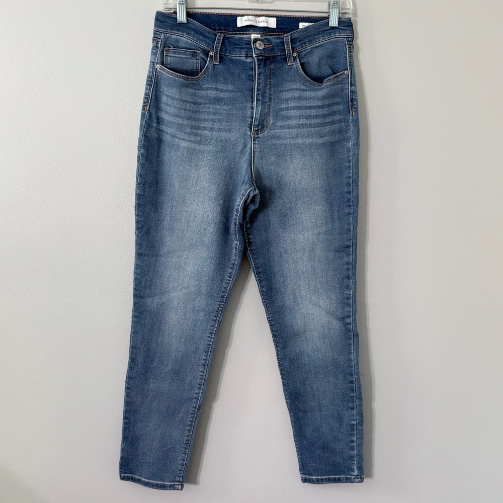 Vintage America Blue High Rise Ankle Skinny Jeans